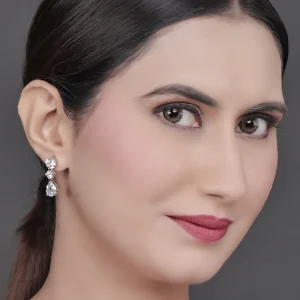 Damond 925 Silver Earring